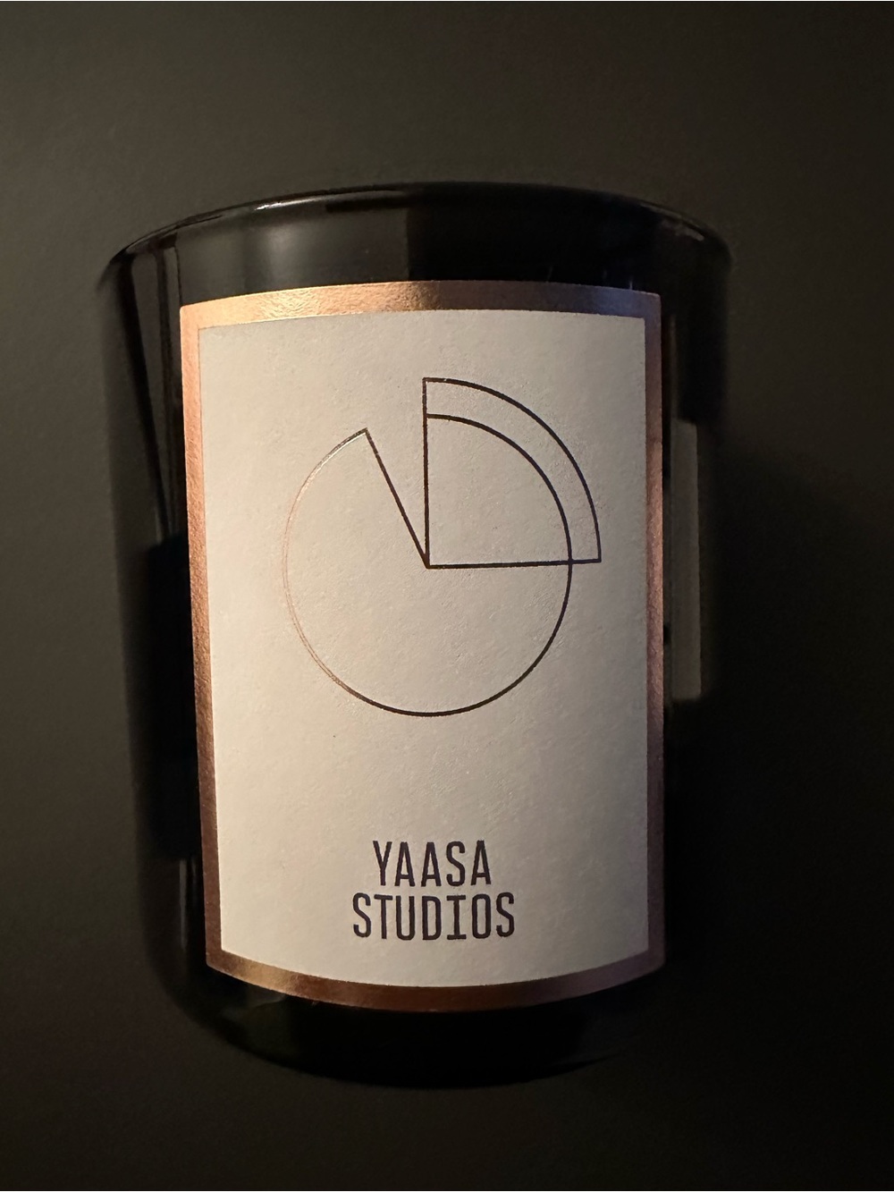 Yaasa Studios - Eleven Fifteen Scented Candle - Black Glass Candle (Unused)
